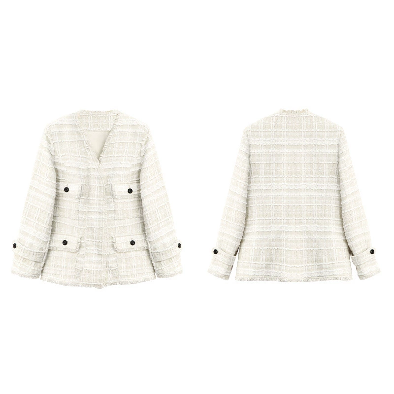 Осенний модный маленький кардиган, стиль Chanel