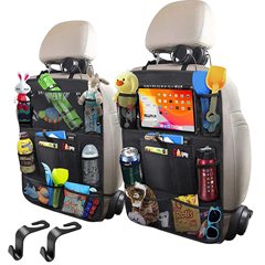 Car seat storage bag, multi-functional Oxford cloth storage bag, rear seat placement, tablet cart chair back bag, item bag
