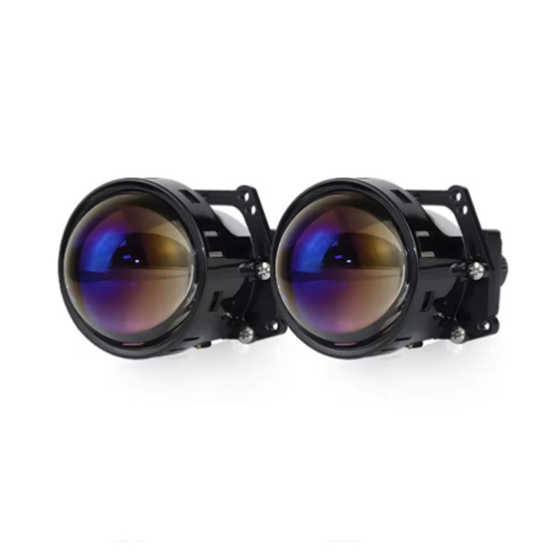 PL4 vidrio azul LED lente láser de doble luz actualización inteligente de arranque rápido súper brillante lente de automóvil faro