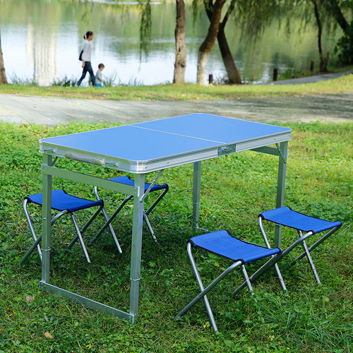 OD59 wholesale folding table stall tables and chairs outdoor foldable portable square tube table stable 150 rectangular