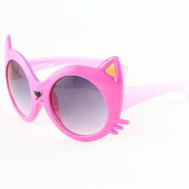 猫眼儿童太阳镜狐狸儿童卡通太阳镜宝宝太阳眼镜可爱时尚墨镜