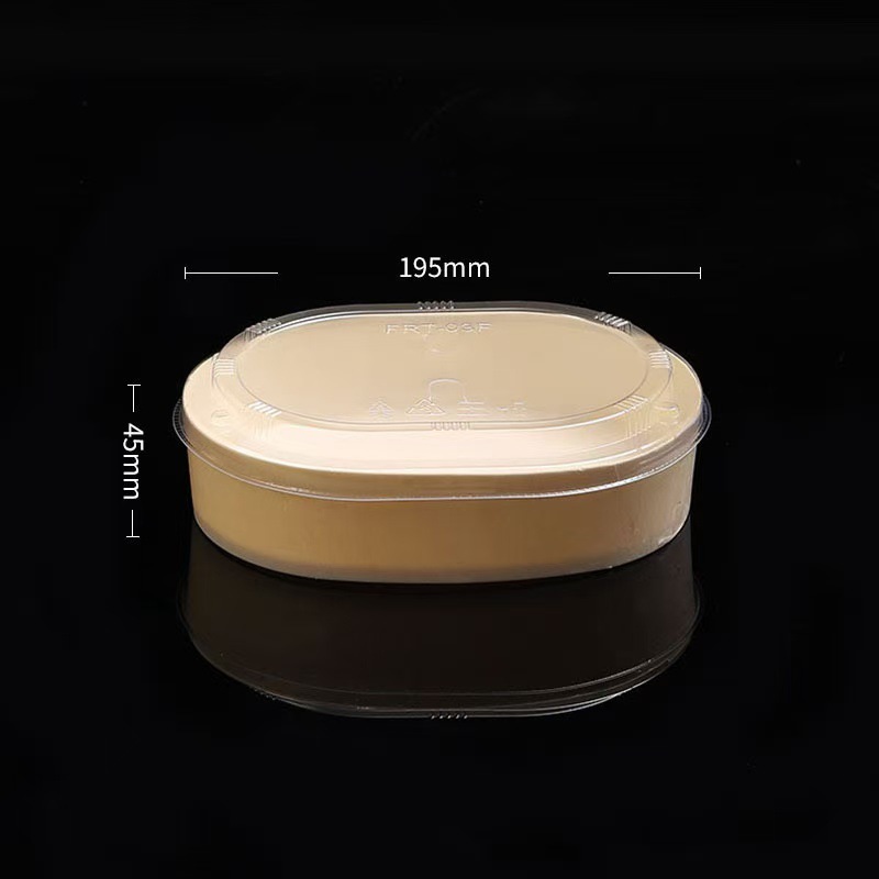 Wood Source madera redonda embalaje para llevar caja de pastel horneado caja de postre caja de pasteles bocadillos caja de embalaje desechable