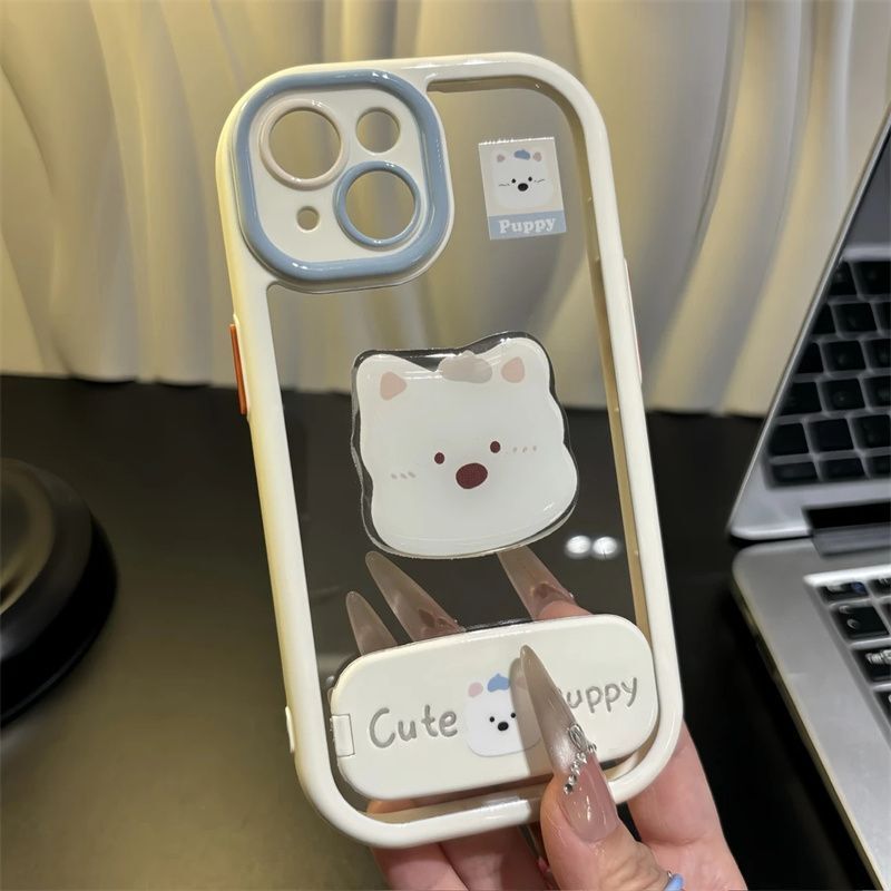 立体ウエストハイランド Apple 16pro 携帯電話ケース iphone15 女性 14 保護カバー 13promax スタンドに適しています|undefined