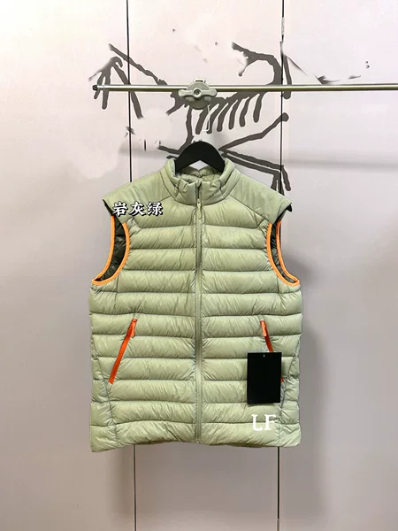 Bird's Brand Same Style Goose down Vest Cerium Ves90 White Goose down Solid Color Casual Zip-Up Stand Collar Jacket