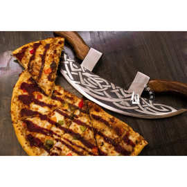 维京披萨切割刀Viking Hatchet 手工披萨切割斧不锈钢实用的刀斧