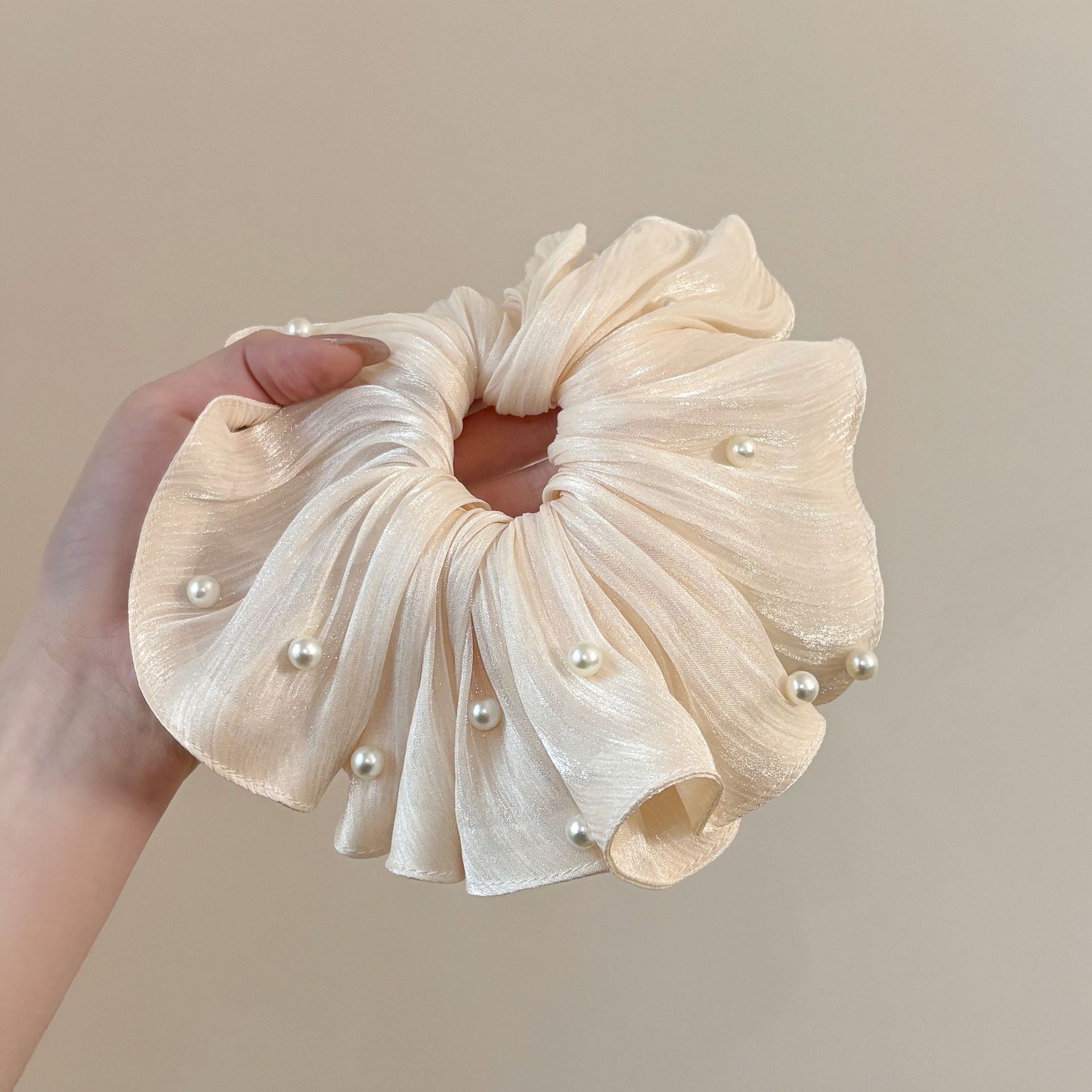 Estilo pastoral francés, diadema de intestino grueso, accesorios para el cabello dulce de alta calidad para mujer, cuerda para la cabeza, nueva cuerda para el cabello de todo fósforo, banda elástica alta