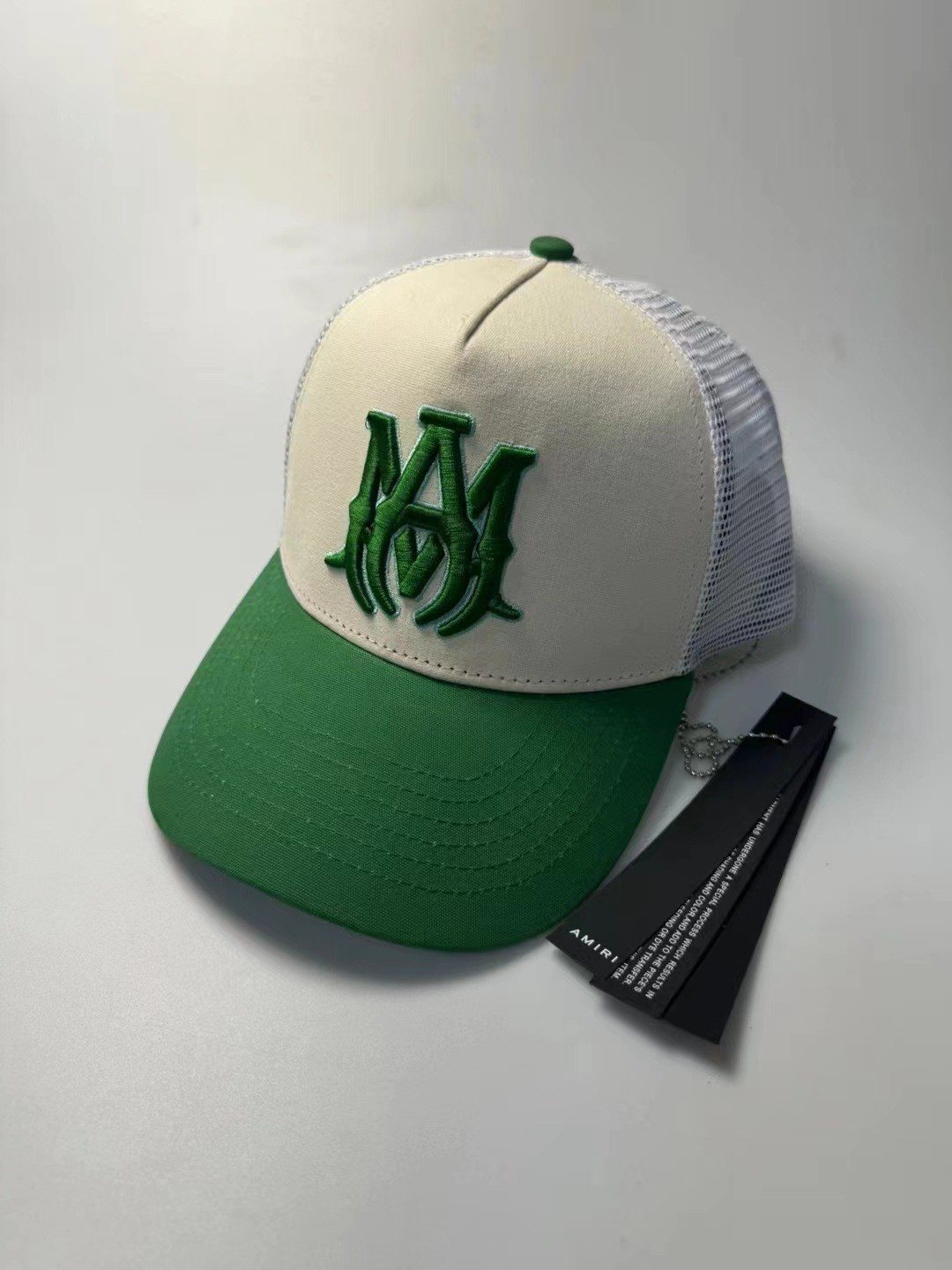 AMIRI estilo de calle para hombres y mujeres con el mismo sombrero de béisbol tendencia de protección solar sombrero de béisbol bordado de verano un cabello