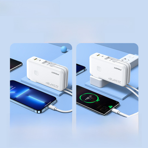 Powercore Slim Portable 22.5W Charger with Cable, Compatible with Apple and Android, Mini Fast Charging