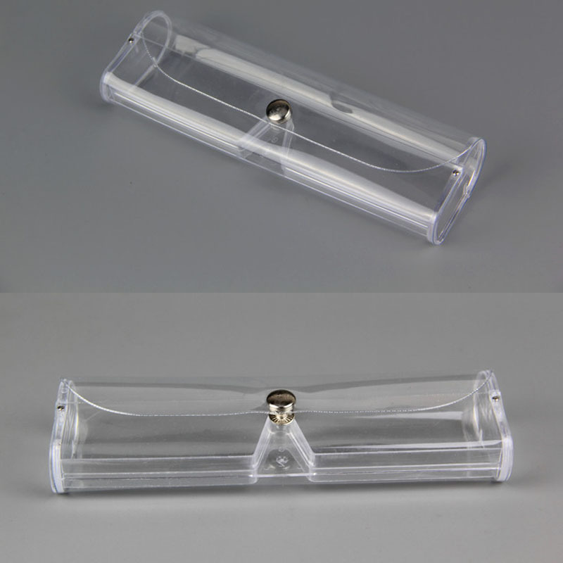 Fully Transparent Flexible Lightweight Reading Glasses Case Pvc Transparent Plastic Box Fully Transparent Glasses Case Manufacturer Spot Wholesale