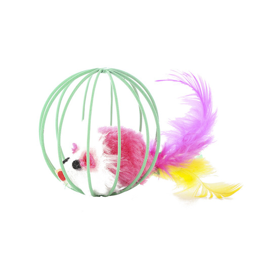 New cross-border Amazon cage cat toy ball cage rainbow ball cage ping pong ball cage mouse 