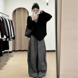 巨好看独特漂亮黑色套装女早春季2026新款韩系超火一整套ootd穿搭