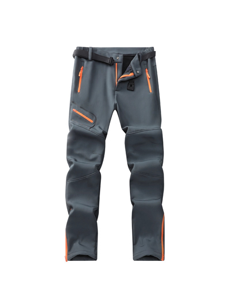 Pantalones de esquí impermeables al aire libre de lana europea transfronterizos con pantalones de esquí impermeables para hombres y pantalones de secado rápido para parejas impermeables para mujeres