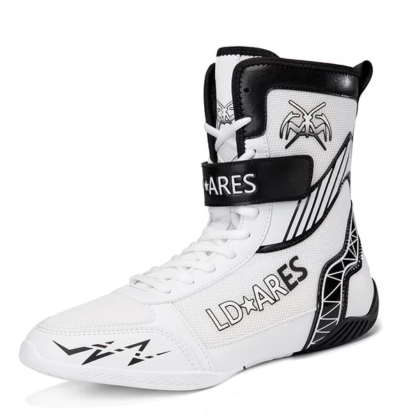Source Factory Direct Sales Foreign Trade Men's New Indoor Training Fighting Wear-Resistant Wrestling Shoes Non-Slip Boxing Shoes