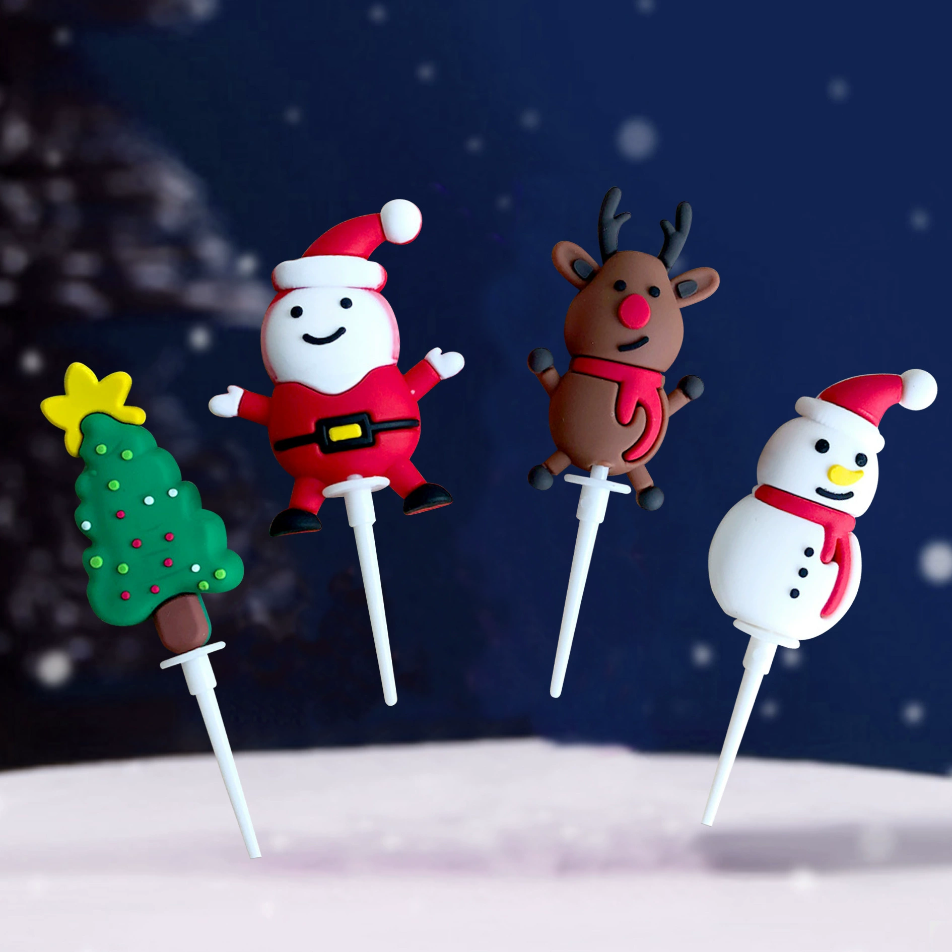 Украшение кクロ-border Рождество мягким клеем, подарок Santa Snowman elk ornaments festive dessert dress