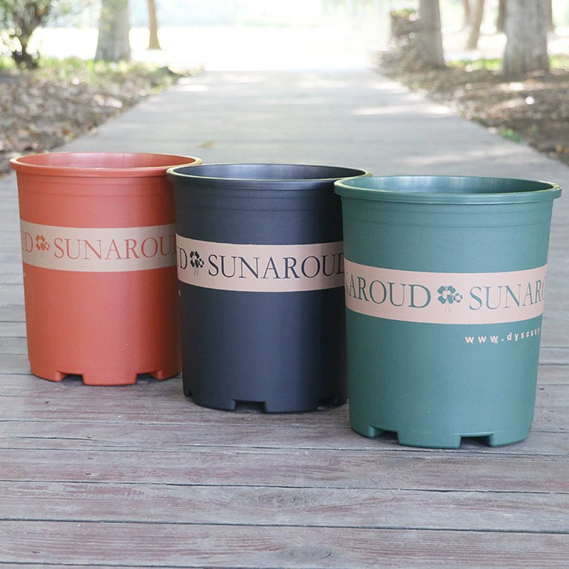 Груз галлона утолщен, коренастый, корневой контроль, горшок для выращивания овощей, зеленая посадка, мясистая, большой пластиковый цветочный горшок оптом