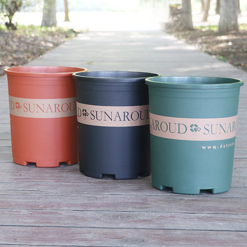 Gallon Pot Thickeneded Chunky Root Control Pot Balcony Vegetable Potted Green Plant Succulent Rose Large Plastic Flower Pot Wholesale