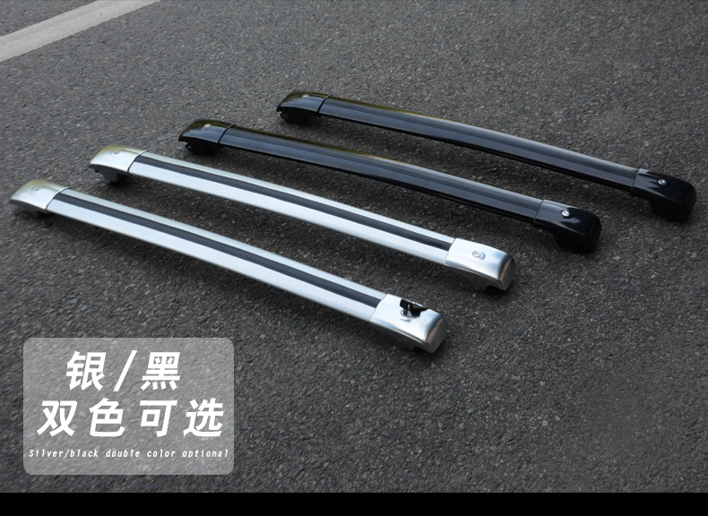 Crocodile-style roof rack with crossbars, aluminum alloy roof rack, universal travel rack with strong load-bearing capacity