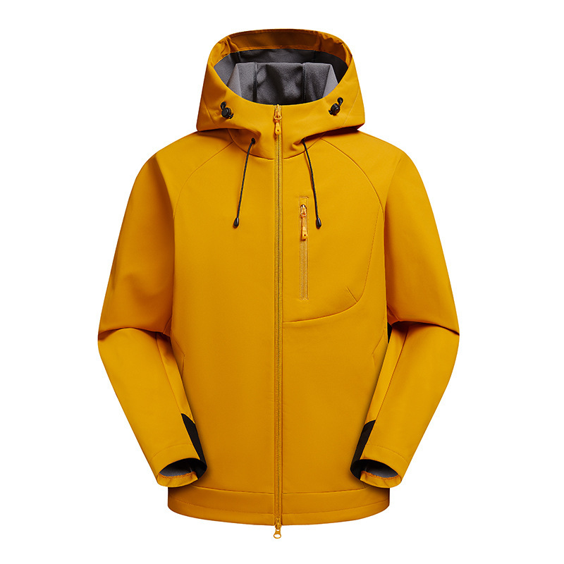 2026 Same Style Hooded Softshell Jacket for Men and Women, Windproof, Waterproof, Breathable, Warm, Suitable for Commuting, Outdoor, and Mountaineering
