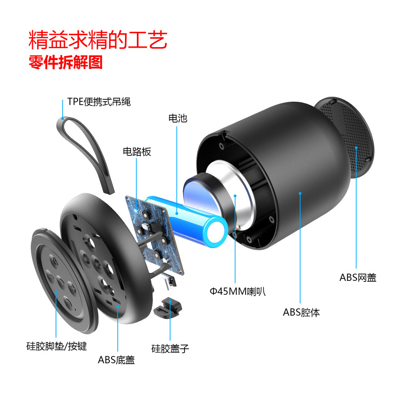 新款蓝牙音箱F11跨境speaker户外无线TWS迷你低音炮便携私模音响|undefined
