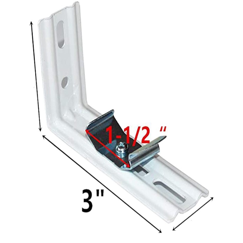 Suministro transfronterizo Código de instalación de cortina vertical de 3 pulgadas 2 traje de cortina vertical Accesorios de cortina de soporte ciego veneciano image 1