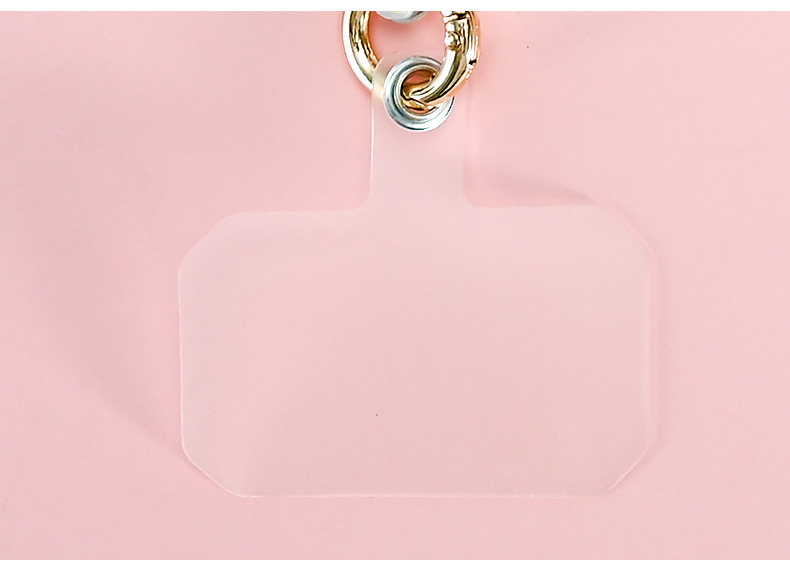 TPU transparente Tarjeta de cordón de teléfono móvil anti-Perdida correa de crossbody esmerilado caja de teléfono móvil parche de cordón clip de teléfono móvil