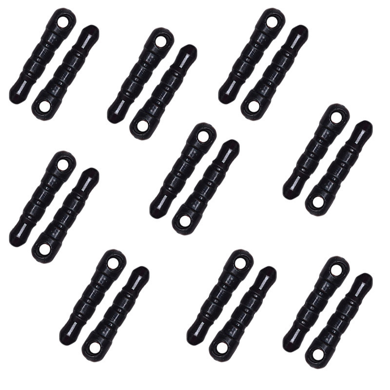 Topón de plástico para auriculares para teléfono móvil Topón de protección universal Color transparente negro con agujeros Accesorios de bricolaje Cabeza redonda 200/paquete