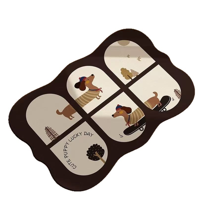 Tapis de bain cartoon en terre de diatomée antidérapant_voghion.com