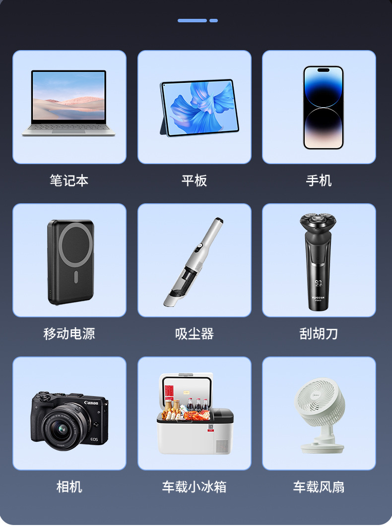 Car Charger Car Cigarette Lighter Conversion Plug One to Four USB Fast Charging 12V/24V Truck Universal Car Charger