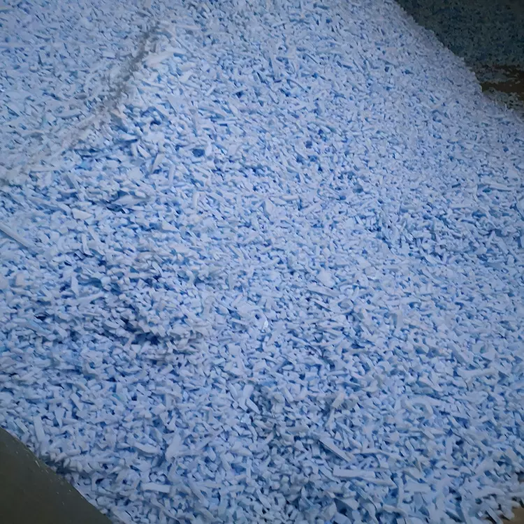 凝胶碎海绵碎记忆棉填充海绵蓝色干净无杂质慢回弹记忆棉填充料