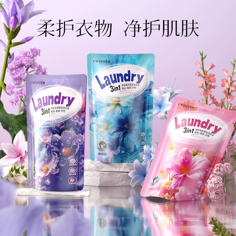 Жидуо Уход за кожей и ароматизирующее средство для стирки 500 мл Чистая глубокая мягкая очистка Заполнитель для стирки