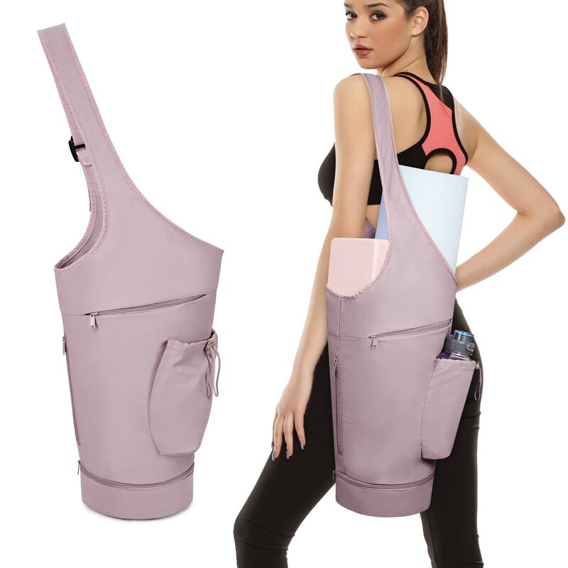 Yoga Mat Bag with Large Opening, Tote Bag, Yoga Mat Carrier Bag with Waterproof Wet Pocket, Drawstring Water Bottle Pouch, Storage Bag Yoga Mat Bag with Large Opening, Tote Bag, Yoga Mat Carrier Bag with Waterproof Wet Pocket, Drawstring Water Bottle Pouch, Storage Bag