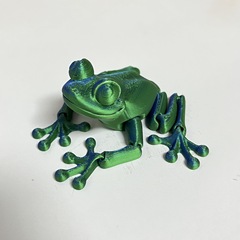国境を越えた 3D プリントカエルのおもちゃ関節可動カラフルな家の装飾品クリエイティブ工芸品卸売手作り