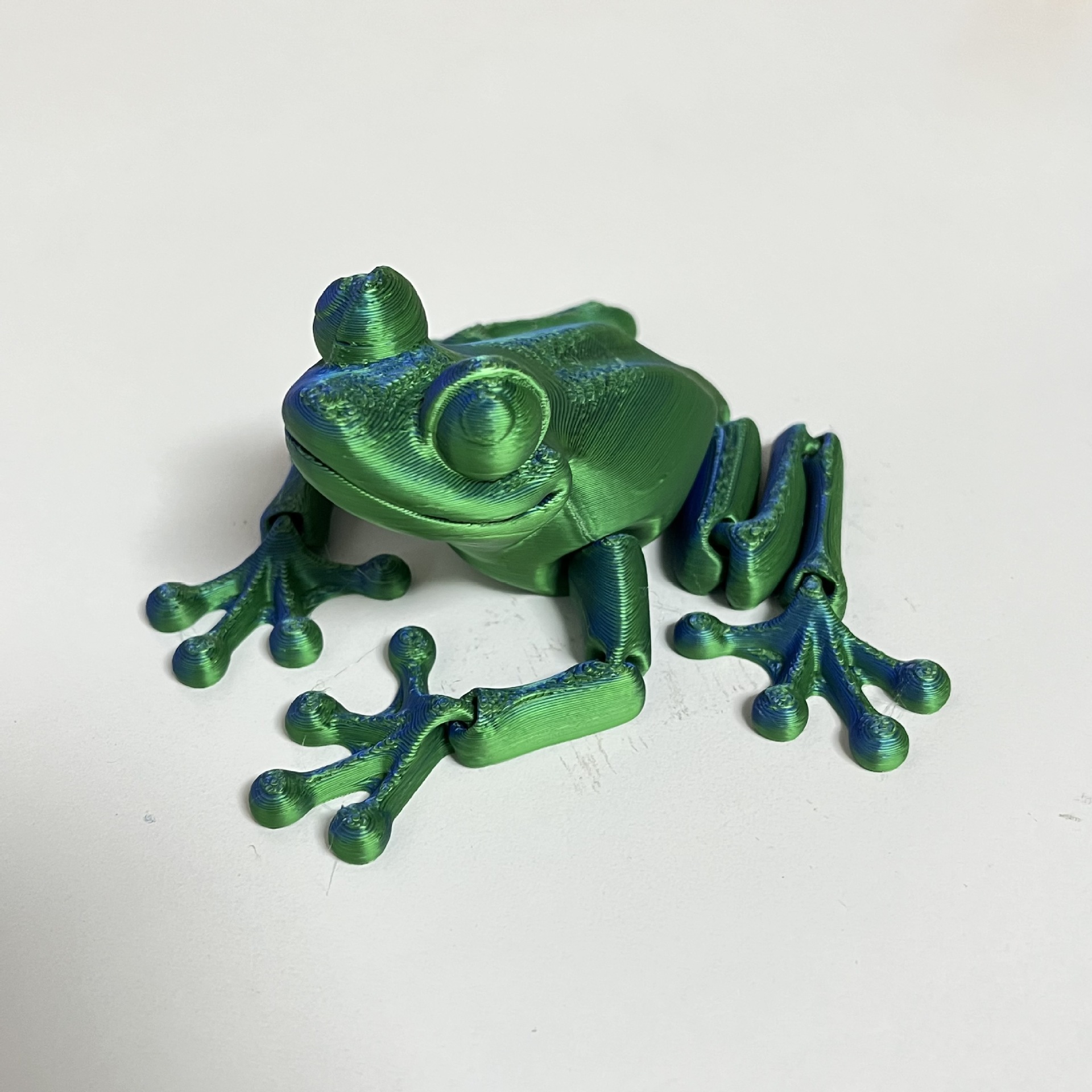 Cross-Border 3D Printed Frog Toy Joints Movable Colorful Home Furnishings Creative Crafts Wholesale Hand-Made