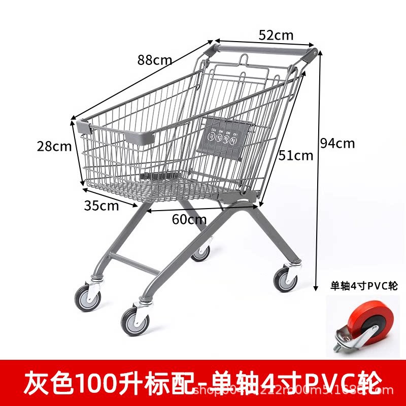 Carrito de compras de supermercado nuevo multifuncional carrito de compras carrito de compras doméstico propiedad carrito de compras almacén de carritos de manejo de camiones
