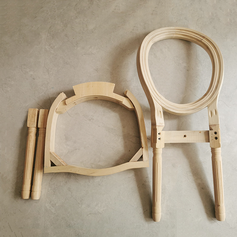 Al por mayor estilo americano rural retro hacer viejos marcos de sillas de comedor de madera maciza al aire libre sillas de banquete de boda blanco