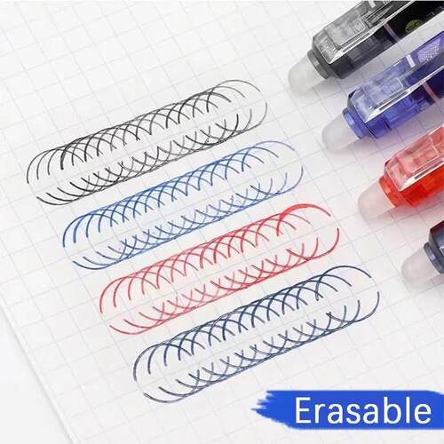 Manufacturer press color erasable gel pen press type thermal erasable water pen primary school students stationery supplies wholesale