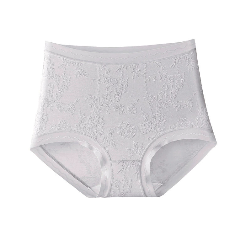 美宅 Underwear, кружевные брюки, антибактериальные шелковые длинные брюки, высокая талия, плюс размер
