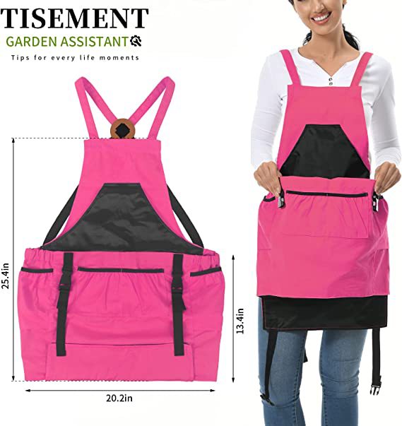 Amazon Venta caliente al aire libre picking Bolsillo grande delantal jardinería carpintería tienda de frutas tienda de flores mochila herramienta recinto
