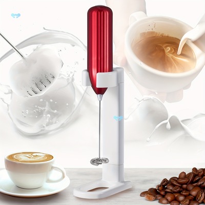 Powerful Electric Milk Frother Mini Milk Foamer Battery跨境|ru