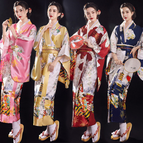 G-LIKE - Kimono giapponese, indumento estivo, tradizionale tessuto di