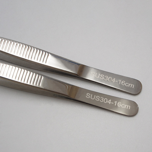 304 stainless steel tweezers elbow round head tweezers tissue tweezers cotton ball clip dressing tweezers laboratory dissection tweezers toothless tweezers