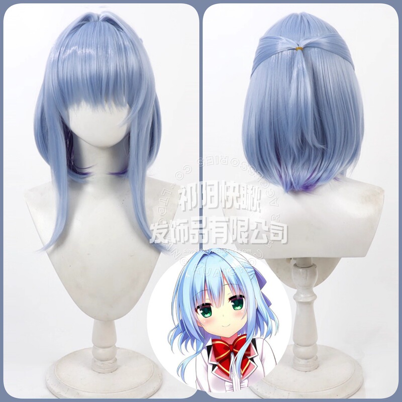 Creative Nishikino Nishika Cosplay Wig with Realistic Scalp Top, Dual-Color Rose Net Inside and Outside