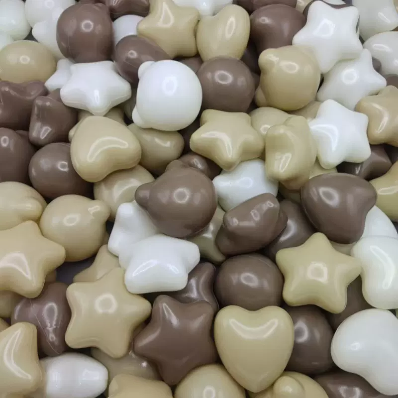 加厚海洋球波波球环保PE星星塑料球无毒无味室内淘气堡儿童玩具球