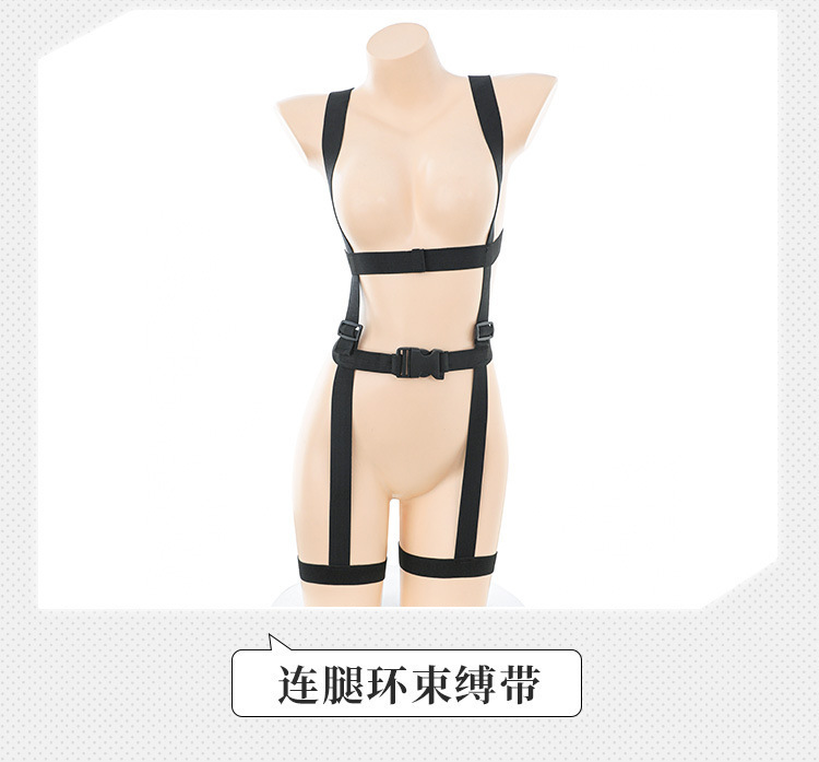 FBI Instructor-Style Bodycon Jumpsuit Lingerie Set with Chest Cutout, Blue, One Size — detail image 15