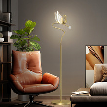 輕奢落地燈北歐創意個性天鵝立式台燈簡約溫馨浪漫網紅書桌led燈
