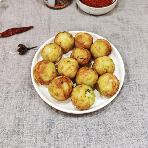 Instant Fried Octopus Tofu Balls - 40 pcs per pack, Japanese Style Octopus Tofu Material, Fried and Ready-to-Eat Snack