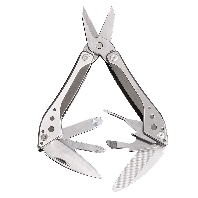 SQ Shunquan 2218 Mini tijeras plegables multifuncionales Herramientas multiusos portátiles Llavero Colgante Regalo de empresa