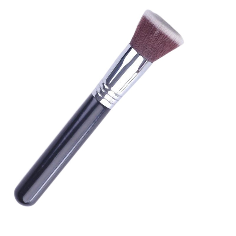 Directo de fábrica sola cabeza plana base líquida cepillo oblicuo cabeza plana BB cepillo de polvo suelto cepillo de La Fundación cepillo de maquillaje herramientas de belleza