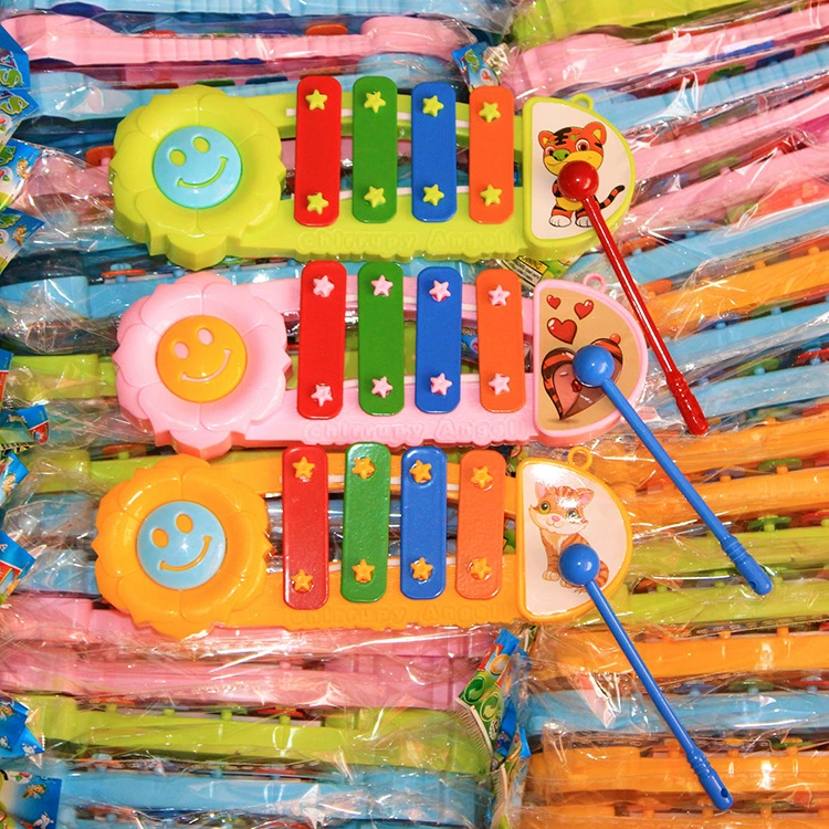 2 юаня магазин универмаг Ручной Ударный инструмент детский музыкальный инструмент игрушка ударный инструмент цвет 4-тонное пианино ударный инструмент подарок оптом