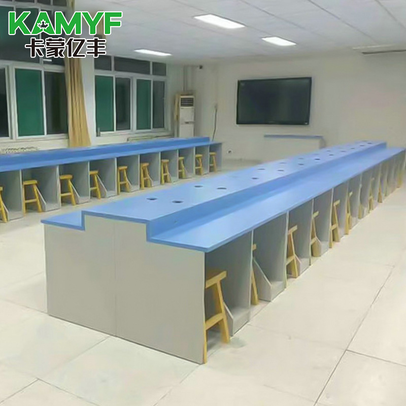 厂家供应现代简约学校机房微机室学习桌电脑桌 云端教室电脑桌